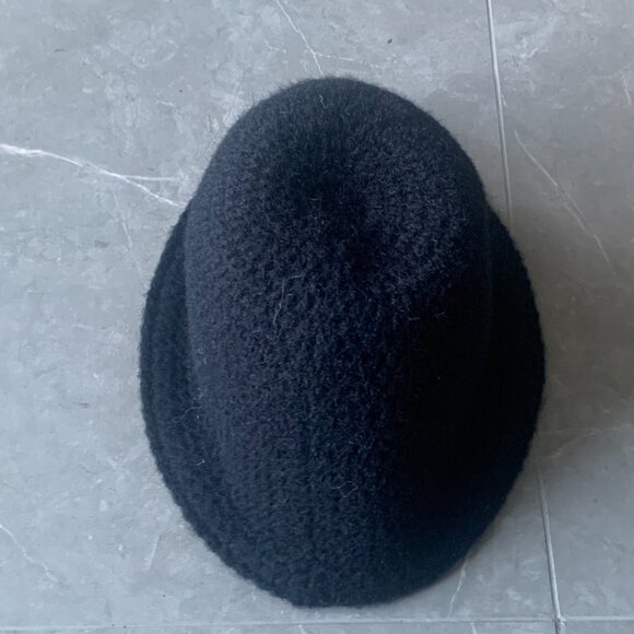 Loewe anagram raffia bucket hat - black